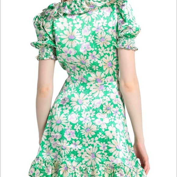Topshop floral wrap daisy mini dress - Picture 4 of 5